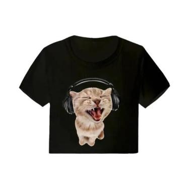 Imagem de Camiseta Casual Feminina Estilo Coreano Y2K, T-shirt Com Estampa GOTH 