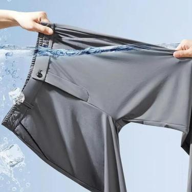 Imagem de Calças Casuais Slim Stretch Masculinas Para Primavera E Verão, Finas, 