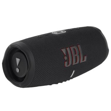 Imagem de Caixa de Som Portátil JBL Charge5 com Função Powerbank e Material à Prova D'água - Preta