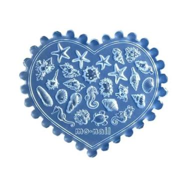 Imagem de Molde De Silicone 3D Para Unhas De Verão: Concha, Estrela-do-mar E Águ