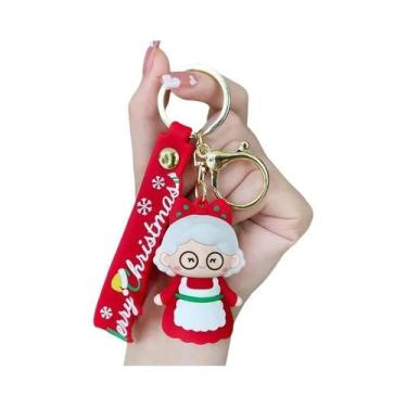 Imagem de Chaveiro De Boneco De Neve De Natal Fofo, Pingente Para Carro, Acessór