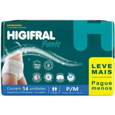 Imagem de Roupa Íntima Descartável Adulto Higifral Pants 1 Pacote Tamanho P/M Co