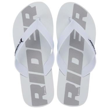 Imagem de Chinelo Adulto Masculino Rider Street Grendene Original, Branco, 37/38