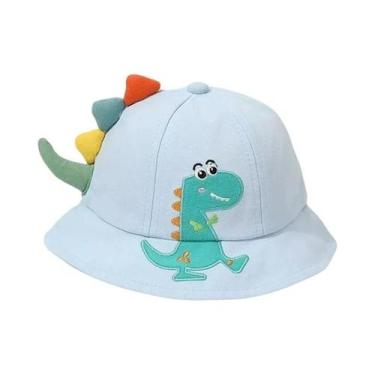 Imagem de Chapéu De Sol Infantil Dinossauro Para Primavera Verão, Boné Casual Co