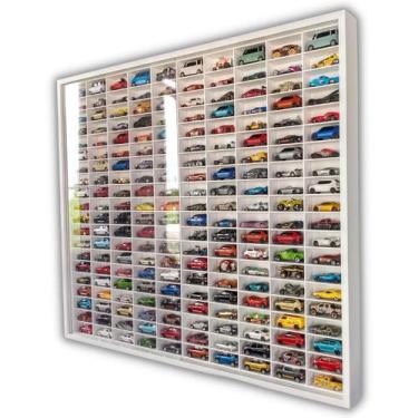 Imagem de Expositor 200 Nichos - Carrinhos escala 1:64 cod14-1 Cor:Preto - Genér