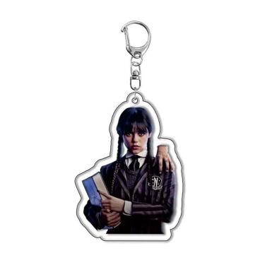 Imagem de Chaveiro: acrílico, série de TV Wednesday Adams, Larissa Weems