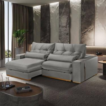 Imagem de Sofa Retratil e Reclinavel Lake 210 cm Braco 25 cm Meu Sofa Online