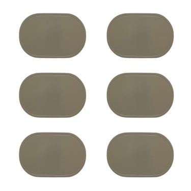 Imagem de Jogo Americano Copa E Cia 6 Peças Pvc Color Oval Fendi