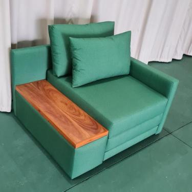 Imagem de Poltrona Cama Solteiro com Tampo Lateral Esquerdo Tecido Acquablock 10