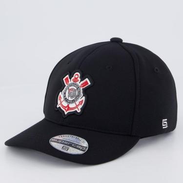 Imagem de Boné Corinthians 6 Gomos Escudo Infantil-Unissex