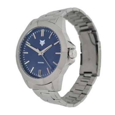 Imagem de Relógio Cruzeiro Casual Aço Masculino CRU-001-2 - Sport Bel