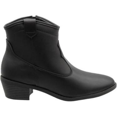 Imagem de Bota Moleca Cano Baixo Western Feminina-Feminino