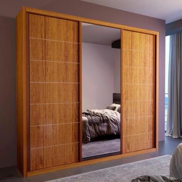 Imagem de Guarda Roupa Casal Fusion C/ Esp. 100% MDF Bom Pastor, Naturale
