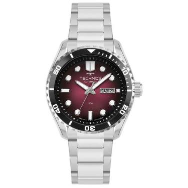Imagem de Relógio Technos Automático Masculino Diver Prata - 8205PA/1R