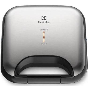 Imagem de Sanduicheira tost grill electrolux  750w c/ trava de fechamento - inox