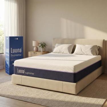 Imagem de Colchão Luuna Supreme Macio ou Cooling 32cm, 5 Camadas e Bloqueio de M