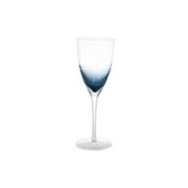 Imagem de Taça De Vinho Com Detalhe Azul Em Vidro - Btc