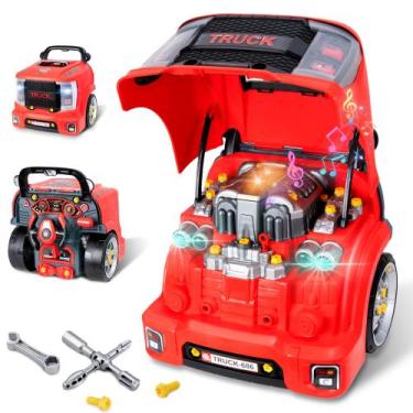 Imagem de Brinquedo Interativo de Motor de Caminhão POFJOEQ com Luzes e Sons
