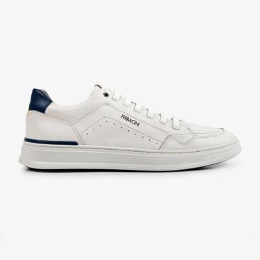 Imagem de Sapatênis de Couro Ferracini Gold Fr 2071A Branco Masculino, 38