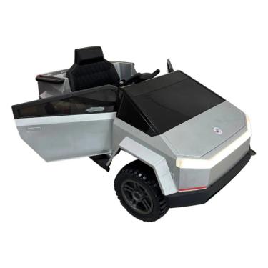 Imagem de Carro Elétrico Infantil Super Truck Futurista 12V com Controle Remoto e Faróis em LED Cinza Unitoys