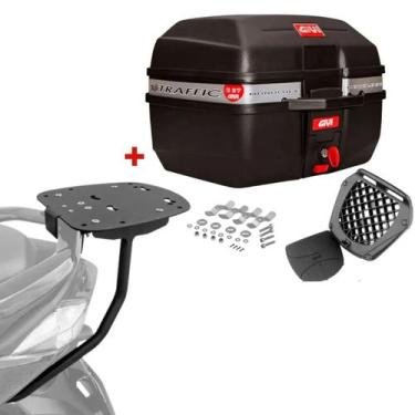 Imagem de Baú Givi 27 Litros Traffic + Bagageiro Yamaha Nmax160 2021+ Scam Spto5