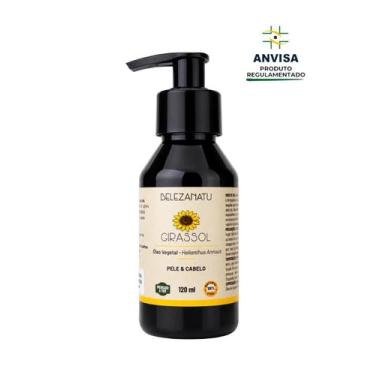 Imagem de Óleo Vegetal de Girassol 120ml  100% Puro  BelezaNatu