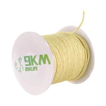 Imagem de Linha De Pesca Trançada De Kevlar Amarela 9KM, Alta Resistência À Traç