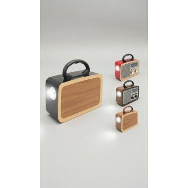 Imagem de Rádio Portátil Bluetooth Recarregável com Lanterna - Congratulations S