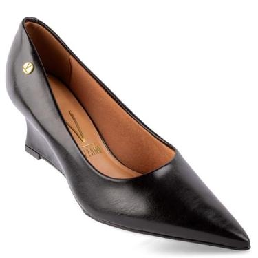 Imagem de Scarpin Vizzano Feminino Sandália Salto Confortável 1483, Preto, 38