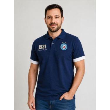 Imagem de Camisa Polo Bahia Azul Esquadrão Adulto Oficial - Revedor, P