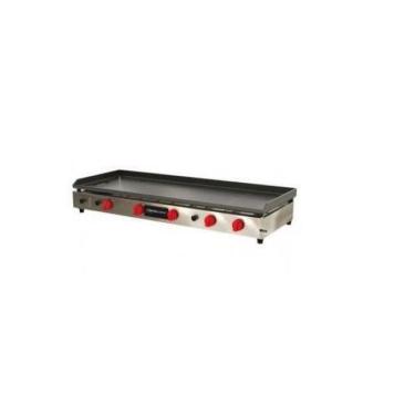 Imagem de Chapa Grill CBG 1500L com Gaveta Móvel 5 Queimadores e Coletora de Gordura Cinza Metalcubas