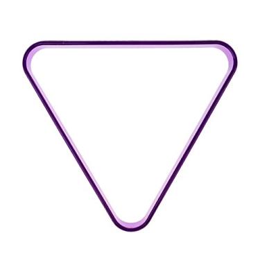 Imagem de simhoa Rack triangular de plástico durável para mesa de bilhar com 8 bolas - Roxo