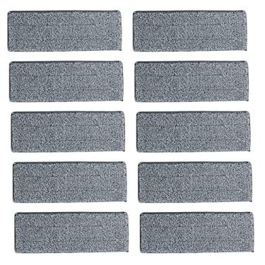 Imagem de Kit 10 Refil para MOP Flat 33x12cm Microfibra Alta Absorção