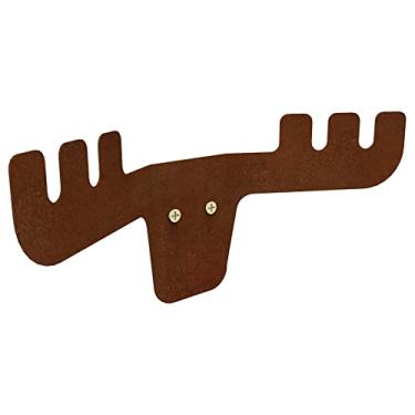 Imagem de Gancho Decorativo Alce Aço Marrom 11x25 cm