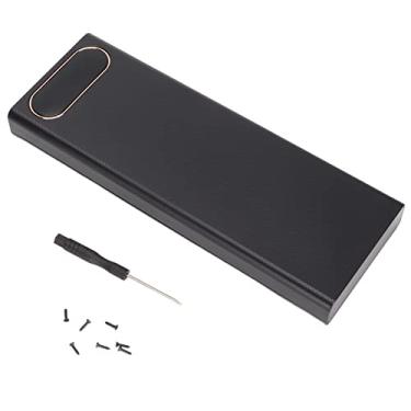 Imagem de Caixa de armazenamento de bateria 10x18650, kit de banco de energia DIY fácil de usar portátil leve para celular(Preto)