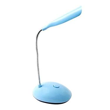 Imagem de Mini Luminária Portátil De Mesa Ajustavél Para Leitura 360° (Azul)