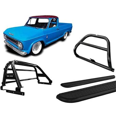 Imagem de Kit quebra mato+Estribo CH+Sant Antonio Duplo C10/C-10 Preto