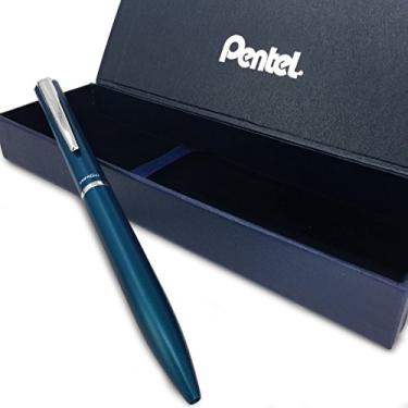 Imagem de Pentel Energel Philography – Caneta esferográfica retrátil de luxo – Azul petróleo