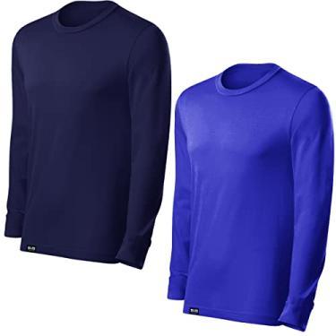 Imagem de KIT 2 Camisetas UV Protection Masculina UV50+ Tecido Ice Dry Fit Secagem Rápida – M Royal - Marinho