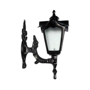 Imagem de Luminária Colonial Madri Menor Com Braço Em Alumínio 45Cm