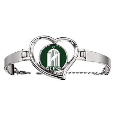 Imagem de N/A N/A Pulseira de arame para joias de coração com varredura de código de barras, medium, metal