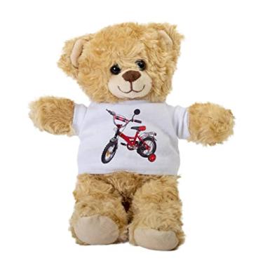 Imagem de Bicycle Teddy Bear, Gift Stuffed Animal, Plush Teddy Bear with Tee, Welcoming Baby Gift, Gift for Her, Gift for Newborn, Cute Birthday Christmas Basket Gift Idea