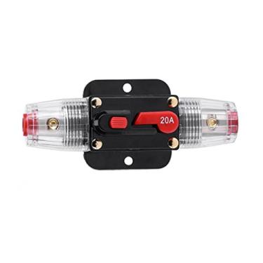 Imagem de (20A) - STETION Car Audio 20 Amp Resettable Fuse Circuit Breaker Car Protect for Audio System Fuse 12-24V DC for Car Audio Amps Overload Protection Fuse (20A)