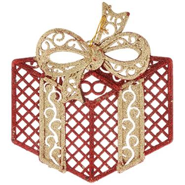 Imagem de Magizi by Tuut, Enfeite de Natal, Caixa de Presente, 22x25cm, Vermelha