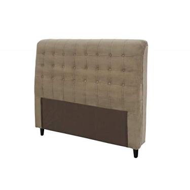 Imagem de Cabeceira Para Cama Box Queen Dama Plus 160 cm Suede Bege Simbal