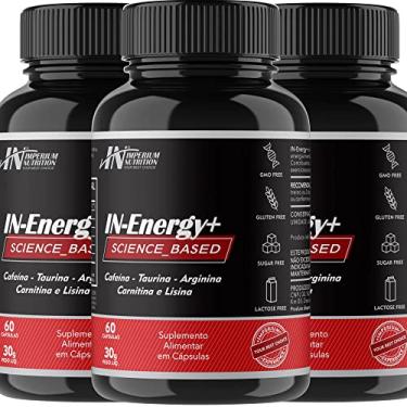 Imagem de Combo 3X IN-Energy+ (Cafeína, Taurina, Arginina, L-Carnitina e Lisina - Total 180 Cápsulas) Imperium Nutrition
