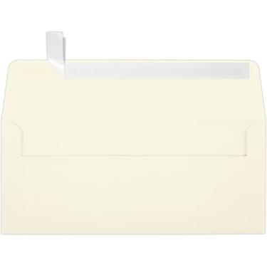 Imagem de Envelopes de aba quadrada LUXPaper #10 em 80 lb. Natural – Envelopes de negócios 100% reciclados para letras corporativas e documentos legais com destaque e impressão, pacote com 50, tamanho da envelope 4 1/8 x 9 1/2 (off-white)