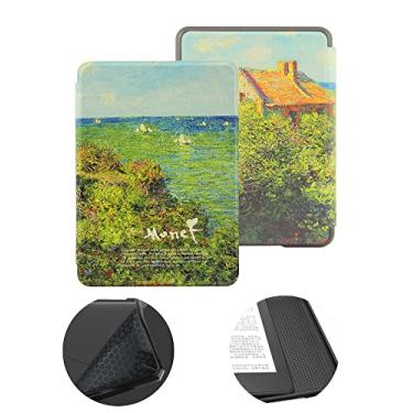 Imagem de Capa de 15,24 cm para o novo Kindle 11ª geração, versão 2022 (não serve para Kindle Paperwhite 11ª ou Kindle 10ª 2019), capa protetora à prova d'água com ativação automática