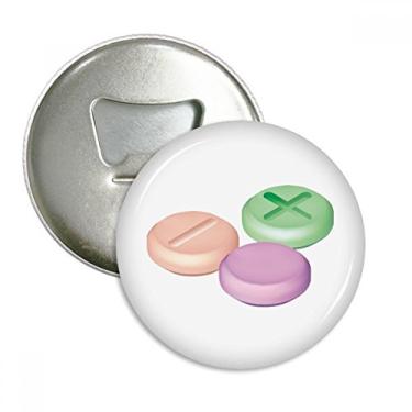 Imagem de Pill Health Care Products Abridor de garrafas padrão ímã de geladeira emblema multifuncional