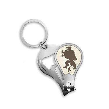 Imagem de Chaveiro abridor de cortador de unhas com emblema nacional dos animais da Europ